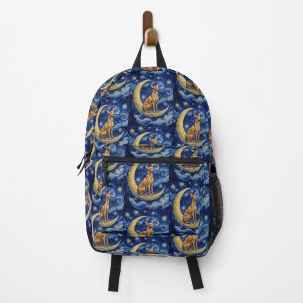 Item preview, Funny Pharaoh Hound Starry Night Painting Cute Moon Stars Mom Dad Kids designed and sold by FurryHavenPH.