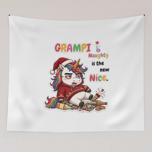 Item preview, Funny Drunk Christmas Unicorn Hangover Grampi Sarcastic Naughty is New Nice Design designed and sold by Sitred123.