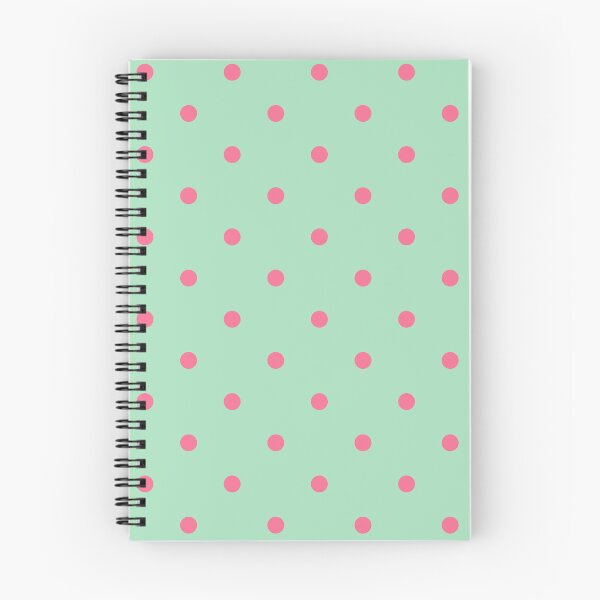 Item preview, Watermelon pink and mint polka dot designed and sold by RishabhArts1.