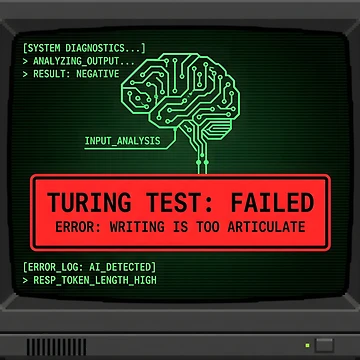 Artwork thumbnail, Turing Test Failed - Developer IT Humor Computer Science by SplashTastic