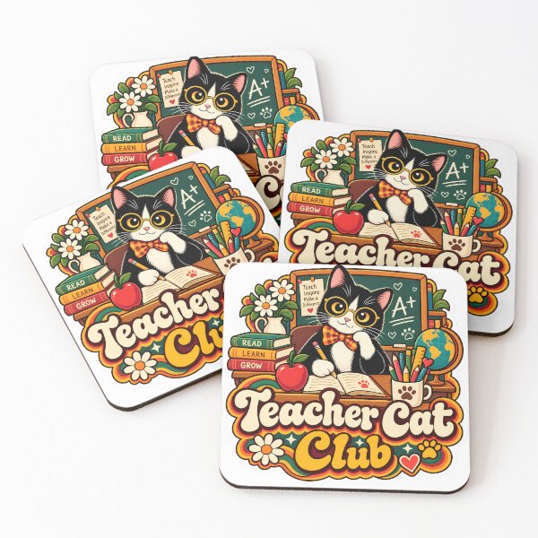 Item preview, Retro Teacher Cat Club 70s Aesthetic designed and sold by Retro Whiskers.