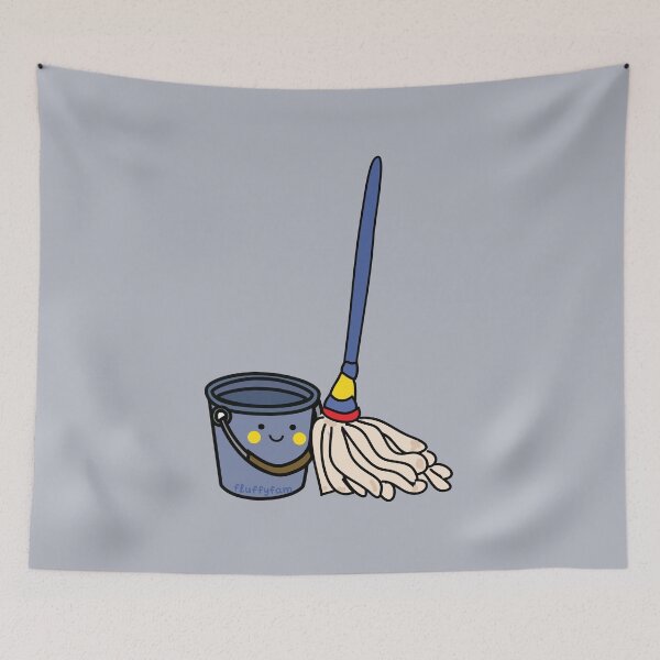 Item preview, Mop and bucket designed and sold by fluffyfamcraft.