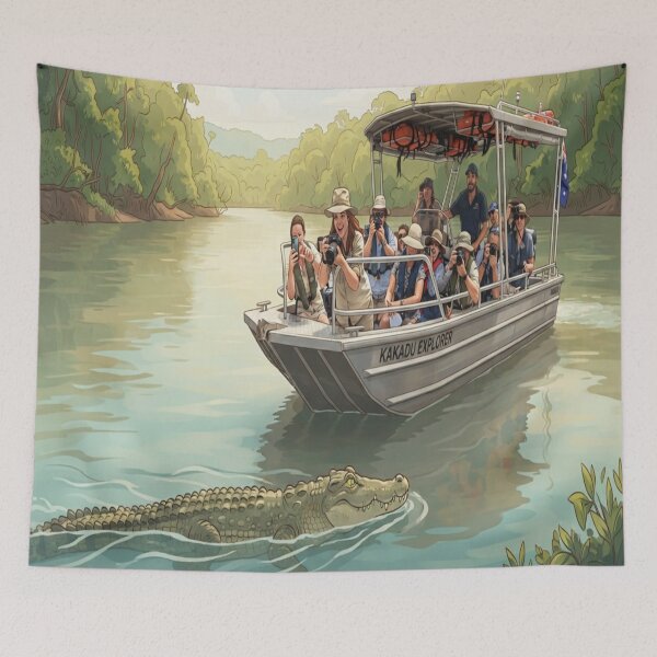 Item preview, River Expedition Into The Wild Jungle designed and sold by JMAVILA ART.