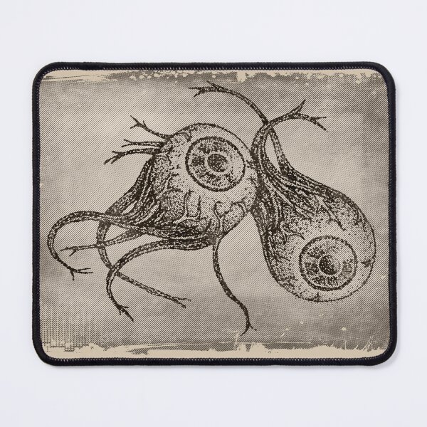 Item preview, Creepy Disembodied Eyeballs Optic Nerve Horror Sketch Sepia designed and sold by Ghoul Enterprises.