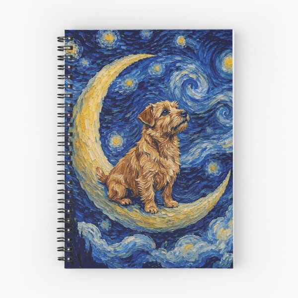 Item preview, Funny Norfolk Terrier Starry Night Painting Cute Moon Stars Mom Dad Kids designed and sold by FurryHavenPH.