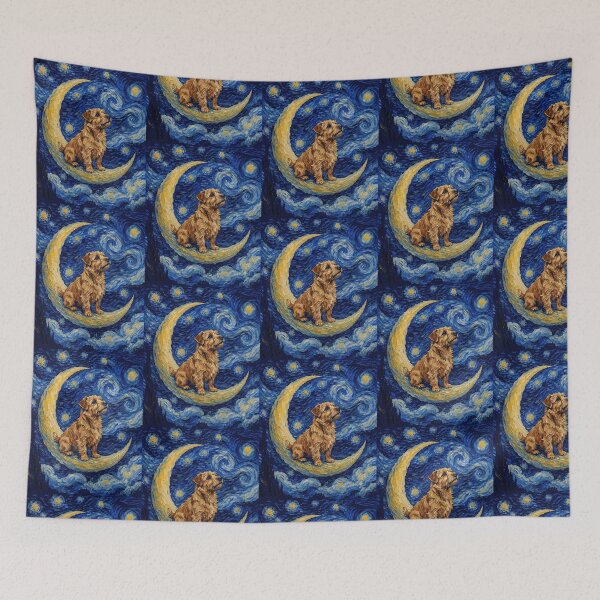 Item preview, Funny Norfolk Terrier Starry Night Painting Cute Moon Stars Mom Dad Kids designed and sold by FurryHavenPH.