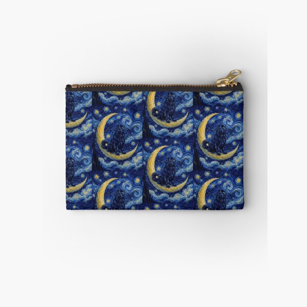 Item preview, Funny Newfoundland Starry Night Painting Cute Moon Stars Mom Dad Kids designed and sold by FurryHavenPH.