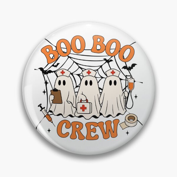 Item preview, Boo Boo Crew - Cute Halloween Ghost Nurse Squad designed and sold by EleFile.