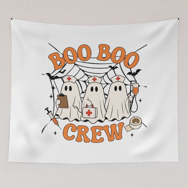Item preview, Boo Boo Crew - Cute Halloween Ghost Nurse Squad designed and sold by EleFile.