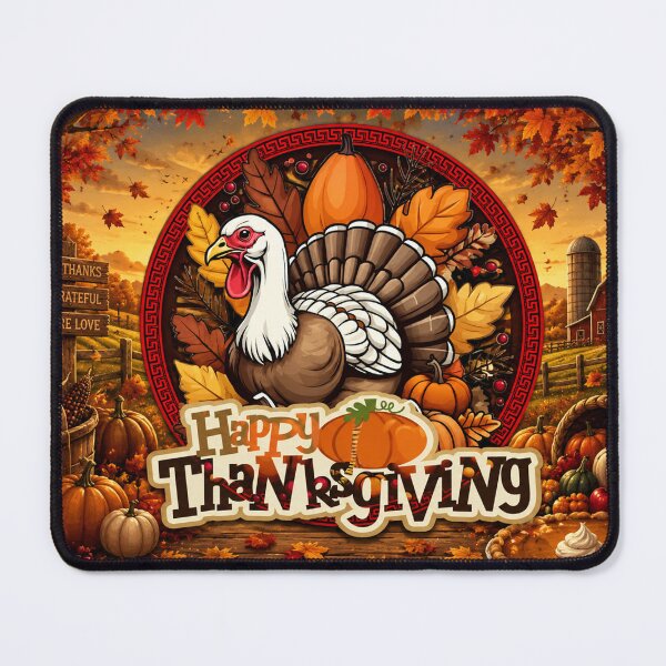 Item preview, Happy Thanksgiving: A Celebration of Gratitude and Harvest designed and sold by Fei Long Design Hub.