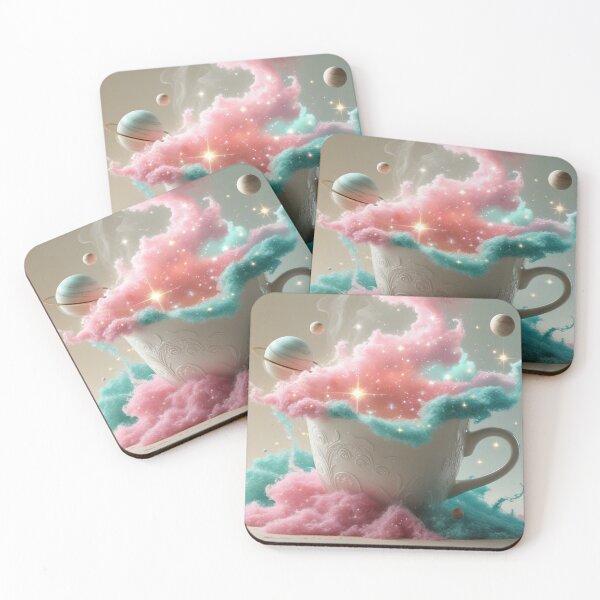 Item preview, Dreamy Cosmic Coffee Cup with Pink Clouds. designed and sold by fbtrisha.