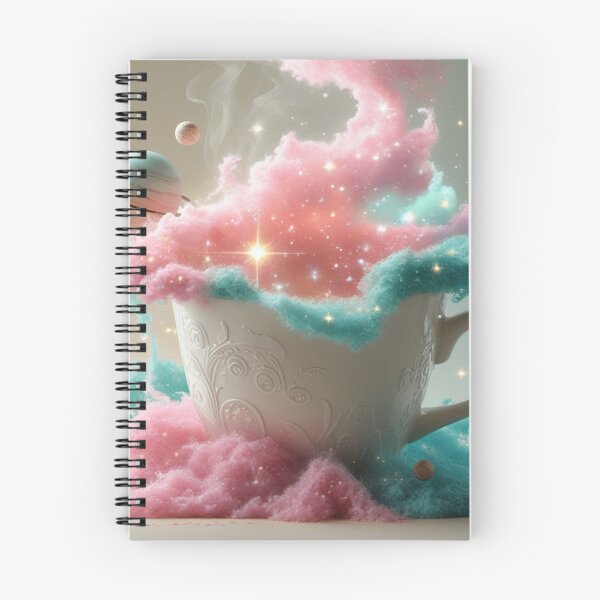 Aperçu de l'œuvre Tasse à café cosmique et onirique ornée de nuages roses. créée et vendue par fbtrisha.