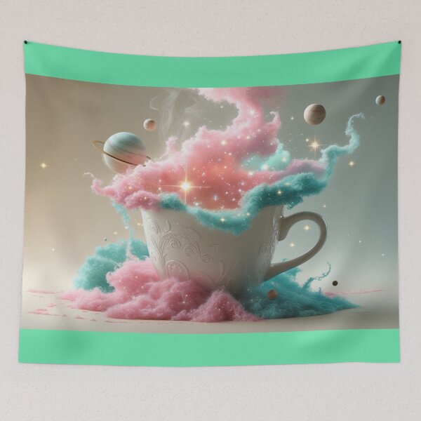 Item preview, Dreamy Cosmic Coffee Cup with Pink Clouds. designed and sold by fbtrisha.