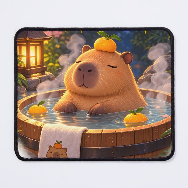 Item preview, Cozy Capybara Hot Spring Spa designed and sold by TinyWeird.