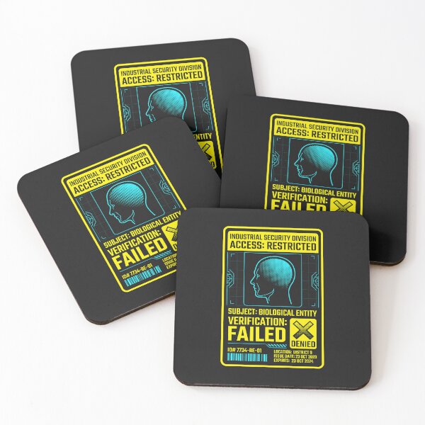 Item preview, Cyberpunk Techwear - Sci Fi Access Badge Dystopian Security designed and sold by SplashTastic.