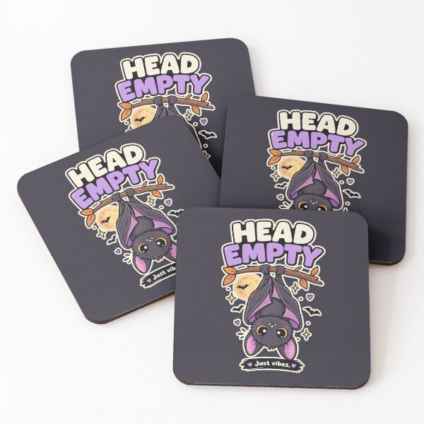 Item preview, Head Empty Bat | Cute Kawaii Goth Bat Graphic | Funny Minimal Gen Z Spooky Shirt designed and sold by warlistop.