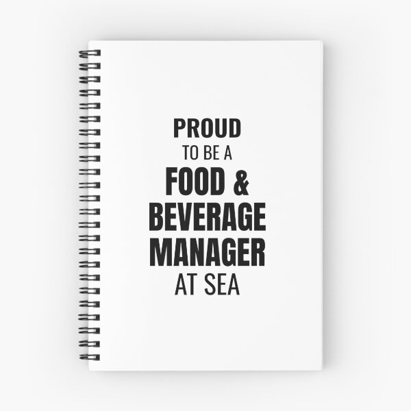 Item preview, Proud to be a Food & Beverage Manager at Sea (Black) designed and sold by ShipCrewNation.