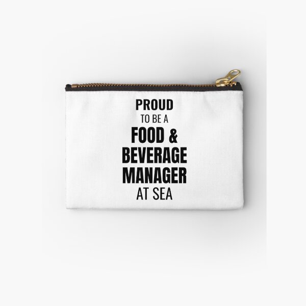 Item preview, Proud to be a Food & Beverage Manager at Sea (Black) designed and sold by ShipCrewNation.