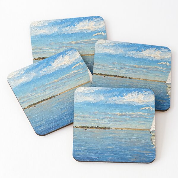 Item preview, Velero y gaviotas en el lago designed and sold by SuperCoolDuds.