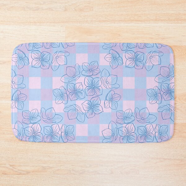 Item preview, Essence of hydrangea on gingham designed and sold by OhNoNotAgain42.