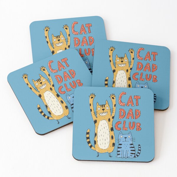 Item preview, Cat Dad Club Funny Tabby and Blue Kitty designed and sold by Studio Bootleg.