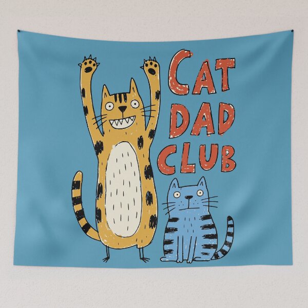 Item preview, Cat Dad Club Funny Tabby and Blue Kitty designed and sold by Studio Bootleg.