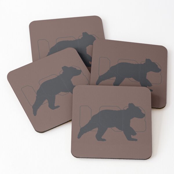 Item preview, Walking Bear Silhouette Outdoor Wildlife L98 designed and sold by L98-Studio.