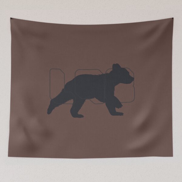 Item preview, Walking Bear Silhouette Outdoor Wildlife L98 designed and sold by L98-Studio.