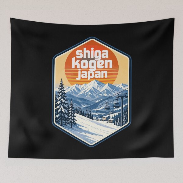 Item preview, Shiga Kogen Japan Retro Vintage Travel designed and sold by TomFrontierArt.