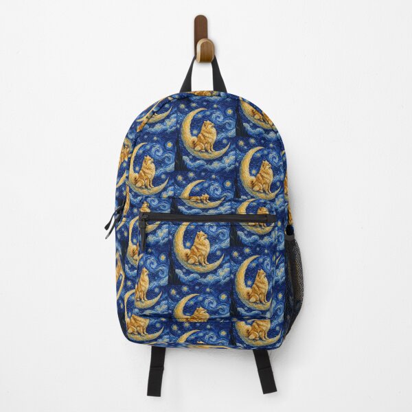 Item preview, Funny German Spitz Starry Night Painting Cute Moon Stars Mom Dad Kids designed and sold by FurryHavenPH.