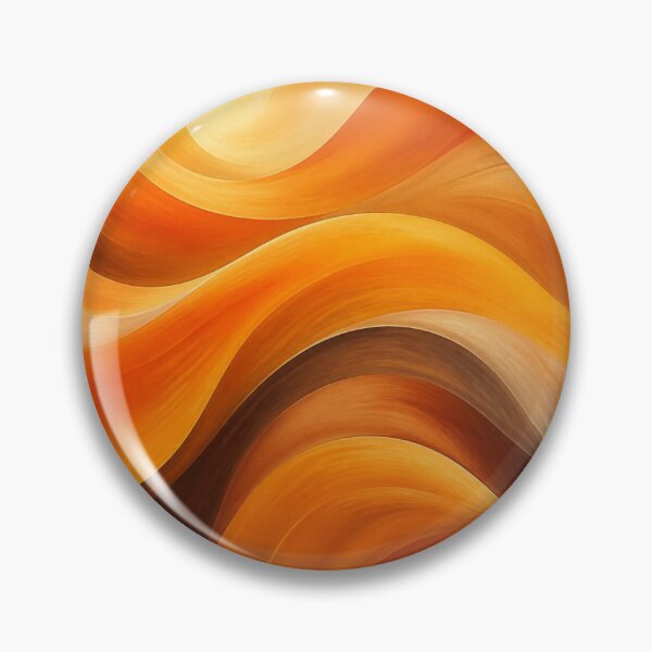 Item preview, Warm Golden Amber Liquid Wave Abstract designed and sold by Harmonic_Layers.