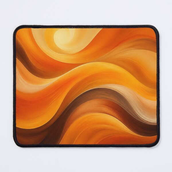 Item preview, Warm Golden Amber Liquid Wave Abstract designed and sold by Harmonic_Layers.