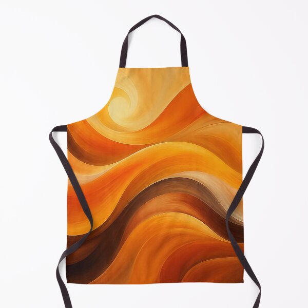 Item preview, Warm Golden Amber Liquid Wave Abstract designed and sold by Harmonic_Layers.