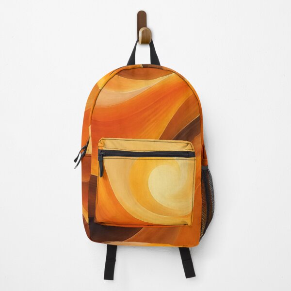 Item preview, Warm Golden Amber Liquid Wave Abstract designed and sold by Harmonic_Layers.