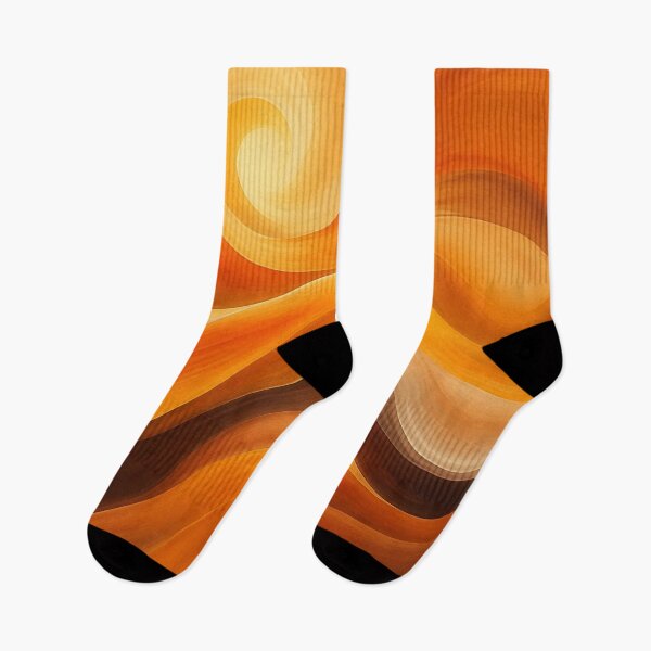 Item preview, Warm Golden Amber Liquid Wave Abstract designed and sold by Harmonic_Layers.