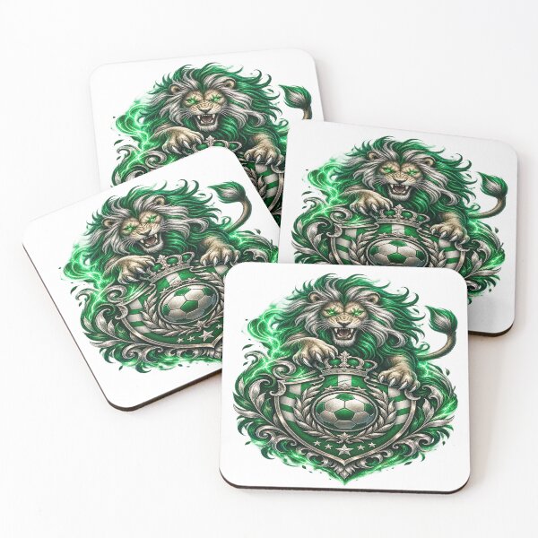 Item preview, Emerald Lion Football Emblem – Royal Fantasy Soccer designed and sold by TroviTutto.
