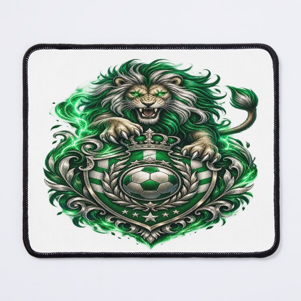 Item preview, Emerald Lion Football Emblem – Royal Fantasy Soccer designed and sold by TroviTutto.