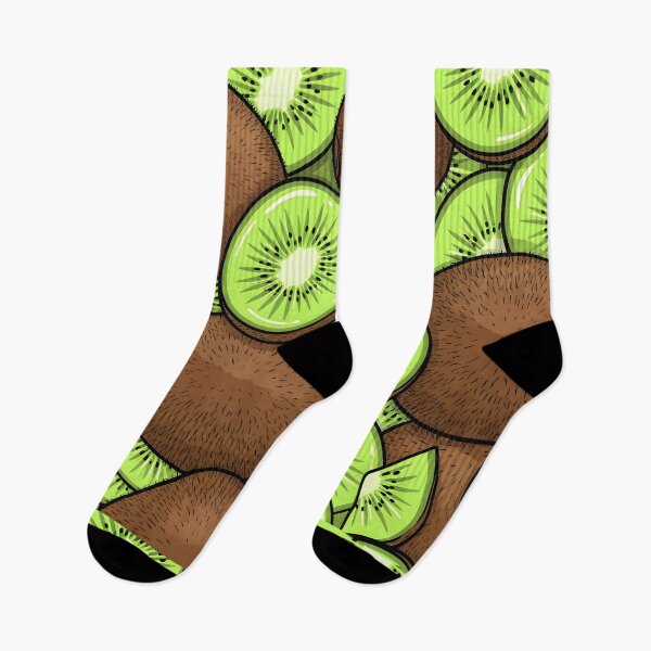 Item preview, Kiwi Fruit Pattern – Fresh Green Tropical Fruit Illustration designed and sold by RkskArt.