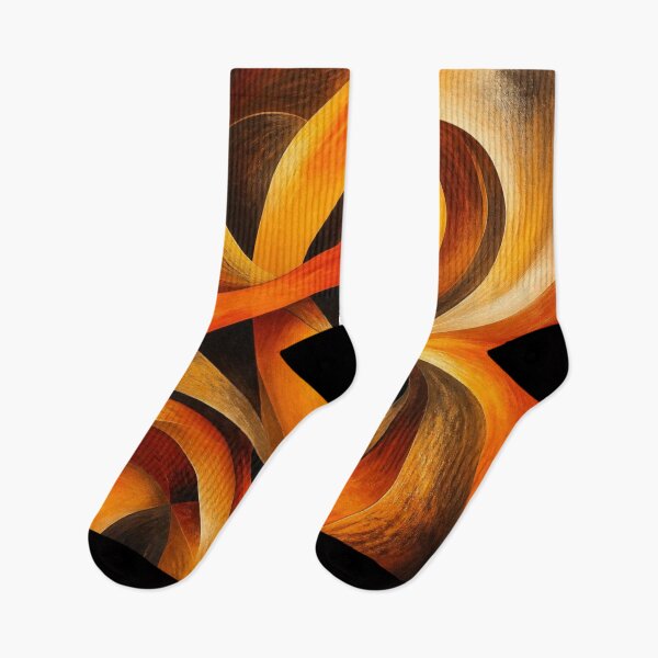 Item preview, Warm Terracotta Amber Spiral Abstract Curves designed and sold by Harmonic_Layers.