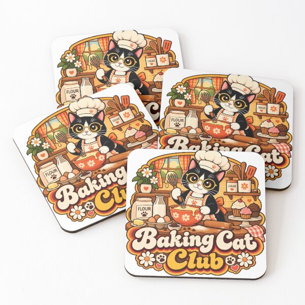 Item preview, Retro Baking Cat Club 70s Aesthetic designed and sold by Retro Whiskers.