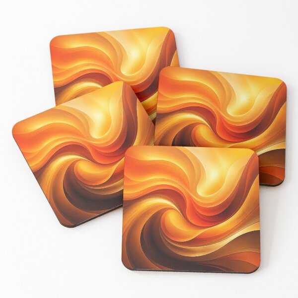 Item preview, Glowing Liquid Golden Amber Flame Swirl designed and sold by Harmonic_Layers.