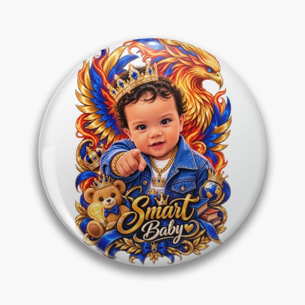 Item preview, Smart Baby with Crown and Phoenix Wings - Urban Art  designed and sold by LC&LCPlatform.
