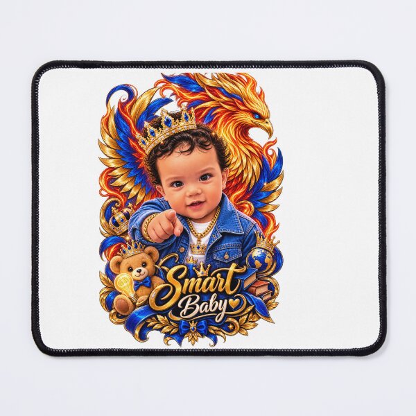 Item preview, Smart Baby with Crown and Phoenix Wings - Urban Art designed and sold by LC&LCPlatform.