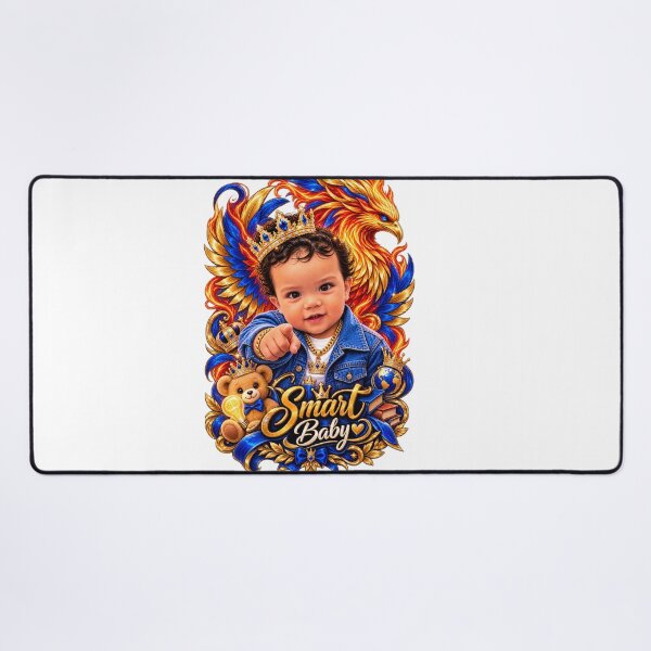 Item preview, Smart Baby with Crown and Phoenix Wings - Urban Art designed and sold by LC&LCPlatform.