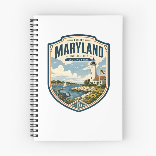 Item preview, Explore Maryland United States Old Line State Est. 1788 Lighthouse Crab Travel Souvenir State Pride designed and sold by Star3NowForMe.