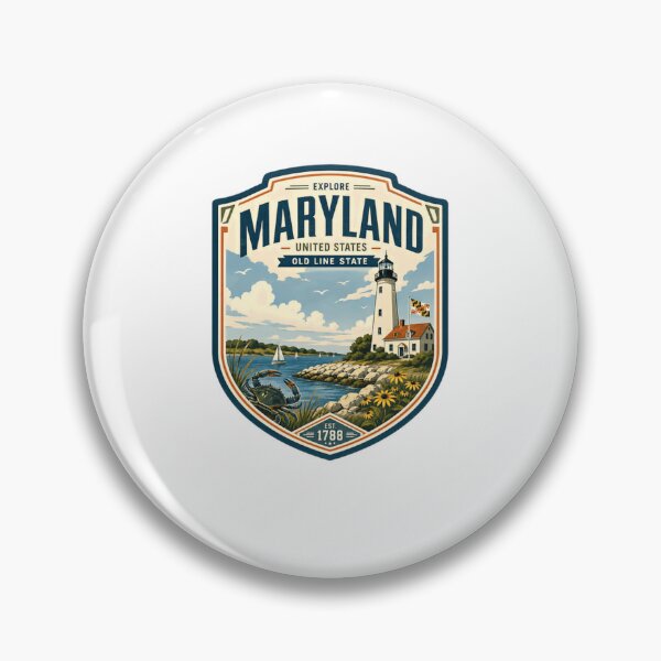 Item preview, Explore Maryland United States Old Line State Est. 1788 Lighthouse Crab Travel Souvenir State Pride designed and sold by Star3NowForMe.