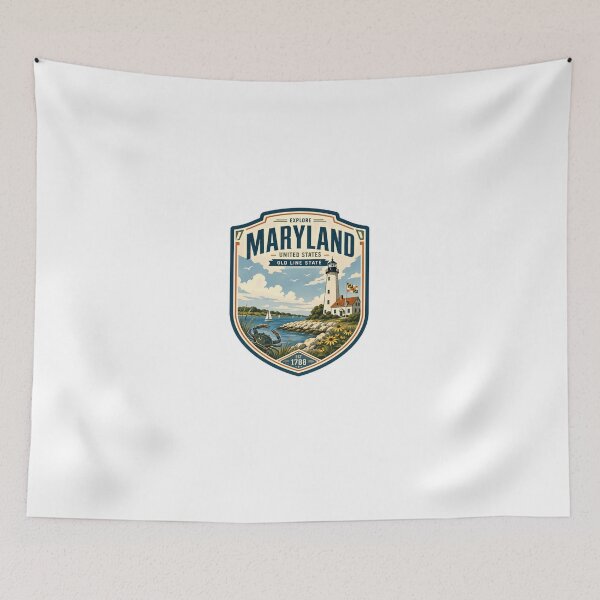 Item preview, Explore Maryland United States Old Line State Est. 1788 Lighthouse Crab Travel Souvenir State Pride designed and sold by Star3NowForMe.