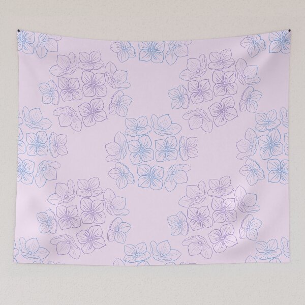 Item preview, Essence of hydrangea on pink designed and sold by OhNoNotAgain42.