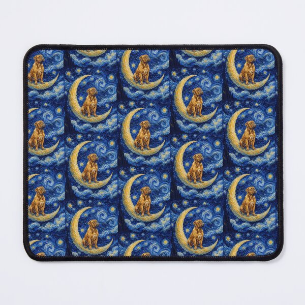 Item preview, Funny Dogue de Bordeaux Starry Night Painting Cute Moon Stars Mom Dad Kids designed and sold by FurryHavenPH.