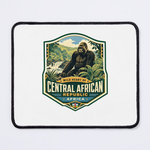 Item preview, Wild Heart Of Central African Republic Africa Gorilla Wildlife Lover Travel designed and sold by Star3NowForMe.